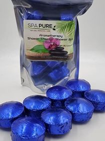 8 ENERGY Aromatherapy Shower Bombs 1.6 oz each with 100% Natural/Organic Essential Oils - Transform Your Shower - Transform Your Mood (ENERGY)