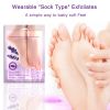 Foot exfoliating mask; suitable for dead skin and calluses; gentle foot care foot mask 2 pieces-lave
