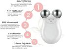 Microcurrent-Facial-Device, Microcurrent Face Massager Roller for Skin Care, Facial Massager Face Rollers for Women & Men, Glossy White