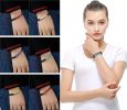 10 Pieces Lava Rock Chakra Bracelets Stress Relief Yoga Beads Aromatherapy Essential Oil Diffuser Elastic Bracelets for Women Men