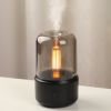 Volcanic Flame Aroma Diffuser Essential Oil Lamp 130ml USB Portable Air Humidifier with Color Night Light Mist Maker Fogger Led
