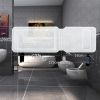 Non-Slip Bathtub Mat Soft Foam Bath Pillow Cushions with Suction Cups, 49√ó14 inch