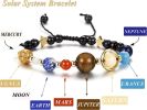 10 Pieces Lava Rock Chakra Bracelets Stress Relief Yoga Beads Aromatherapy Essential Oil Diffuser Elastic Bracelets for Women Men