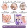 Foot exfoliating mask; suitable for dead skin and calluses; gentle foot care foot mask 2 pieces-lave