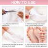 Foot exfoliating mask; suitable for dead skin and calluses; gentle foot care foot mask 2 pieces-rose
