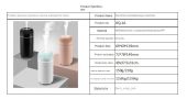 Car Diffuser Humidifier Aromatherapy Essential Oil Diffuser USB Cool Mist Mini Portable Diffuser for Car Home Office Bedroom