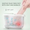 Foot Spa Massager with Heat Bath; Motorized Massage Rollers; Pumice Stone; Bubbles; Infrared Light; Pedicure Kits; Digital Adjustable Temperature Cont