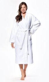 Plush Soft Warm, Robe for Women Terry Velour Turkish Bathrobe Cotton Towel Robe, Comfy Women's Robe Long Kimono Adult for Hot Tub Shower (Option: XXL)