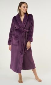 Plush Soft Warm, Robe for Women Fleece Bathrobe for Women, Comfy Women's Robe Long (Option: Shawl  Adult Sleepwear Loungewear  Purple  XX)
