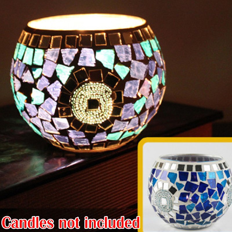 Mosaic Glass Candlestick Color Snowflake Mosaic Candle Holder Romantic Candlelight Table Centerpieces Party Dinner Wedding Decor Mosaic Glass Candlestick Color Snowflake Mosaic Candle Holder Romantic Candlelight Table Centerpieces Party Dinner Wedding Decor