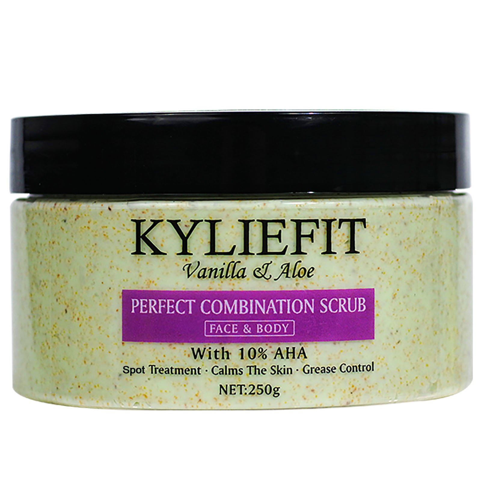 Natural Vanilla & Aloe Perfect Combination Scrub, With 10% AHA, Spots Treatment, Calms The Skin, Grease Control, For Face & Body Natural Vanilla & Aloe Perfect Combination Scrub, With 10% AHA, Spots Treatment, Calms The Skin, Grease Control, For Face & Body