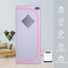 Full Size Portable Grey Steam Sauna tent–Personal Home Spa, with Steam Generator, Remote Control, Foldable Chair, Timer and PVC Pipe Connector Easy to