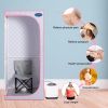 Full Size Portable Grey Steam Sauna tent–Personal Home Spa, with Steam Generator, Remote Control, Foldable Chair, Timer and PVC Pipe Connector Easy to