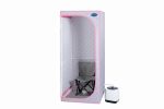 Full Size Portable Grey Steam Sauna tent–Personal Home Spa, with Steam Generator, Remote Control, Foldable Chair, Timer and PVC Pipe Connector Easy to