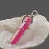 Creative Products Handmade Winding Natural Crystal Column Rough Stone Pendant