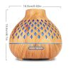 1pc 500ML Air Humidifier Essential Oil Machine Air Aroma Diffuser Wood Ultrasonic Air Humidifier Essential Oil Aromatherapy Cool Mist Maker